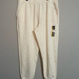 Athletic Works Super Soft Jogger - Heather Cream Large BNWT